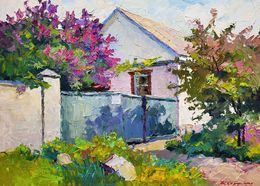 Painting, Lilac bush, Boris Serdyuk