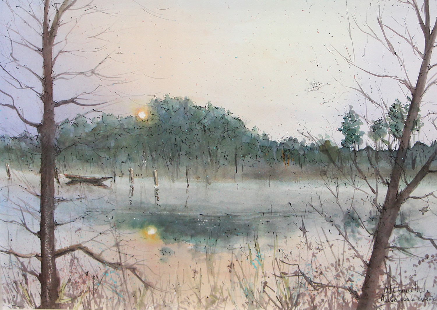 Daniel Chamaillard, Aube sur la rivière Daniel Chamaillard, Aube sur la rivière