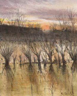 Gemälde, Couché de soleil, Daniel Chamaillard