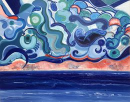 Peinture, Plage Mosaïque, José Perez Hernandez