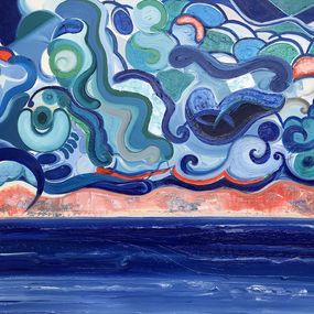 Gemälde, Plage Mosaïque, José Perez Hernandez