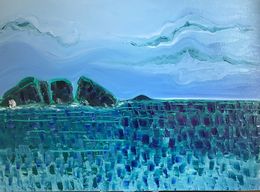 Peinture, Une plage en hiver, José Perez Hernandez