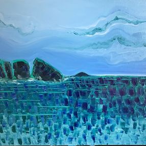 Gemälde, Une plage en hiver, José Perez Hernandez