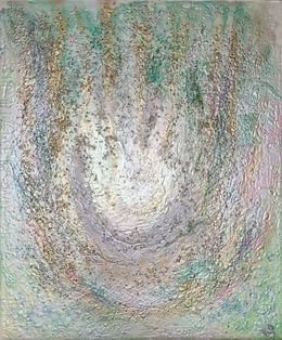 Painting, La flamme Verte, Charlotte Orel