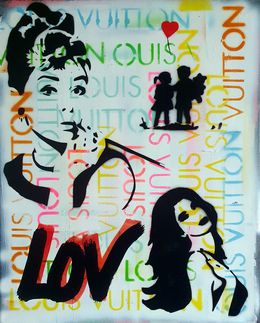 Painting, Miss Audrey Tic & banksy, Spaco