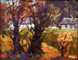 Painting, Autumn evening, Oksana Ivanyuk