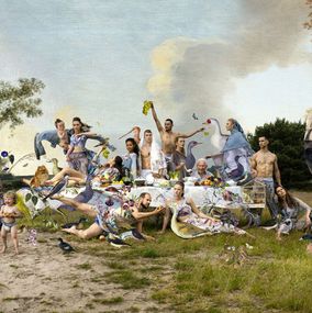 Print, The joy of life, Hans Withoos