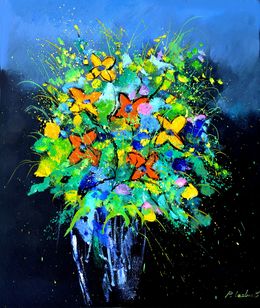 Painting, Colourful still life, Pol Ledent