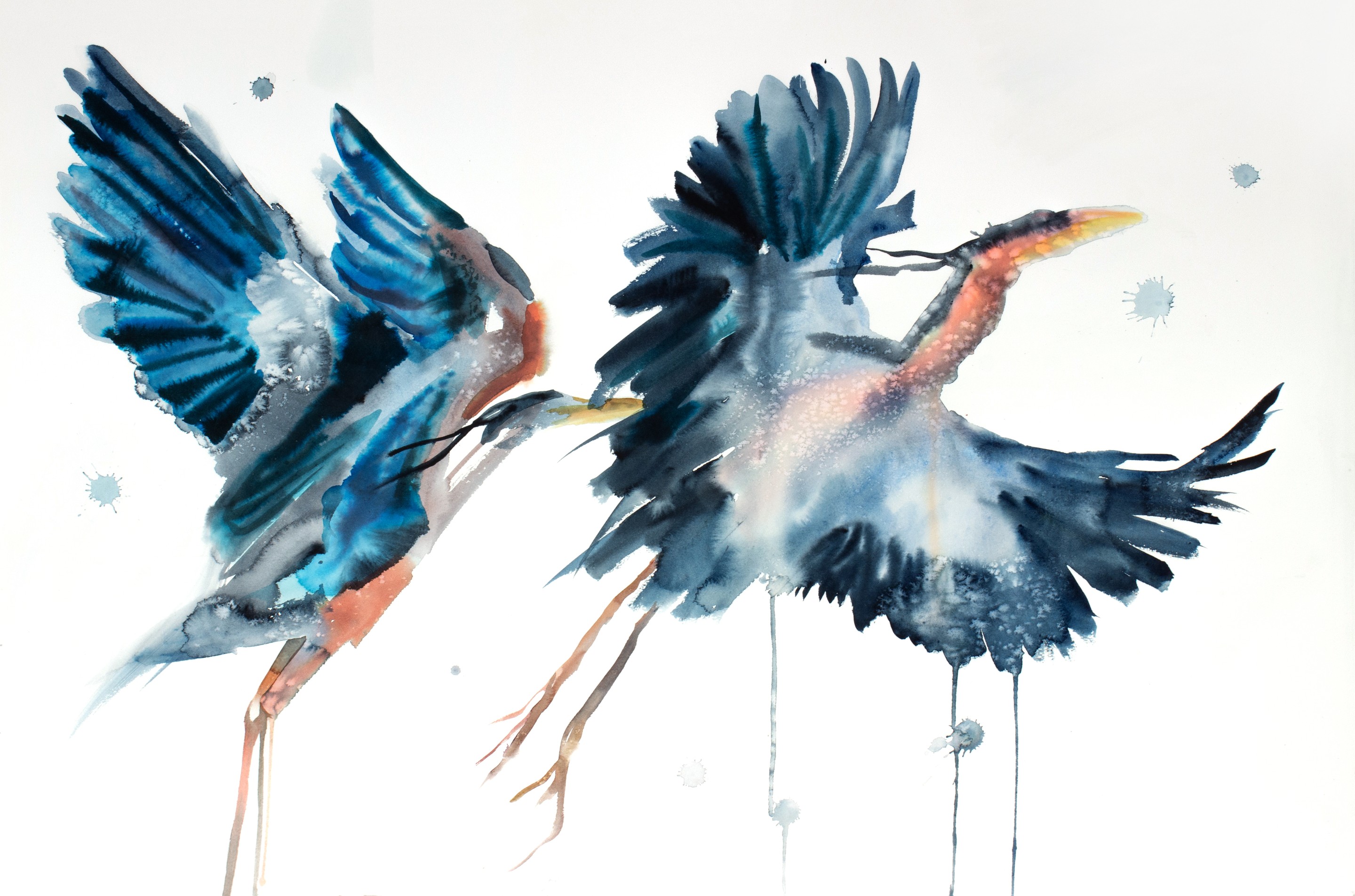 Elizabeth Becker, Herons in Flight No. 6 Elizabeth Becker, Herons in Flight No. 6