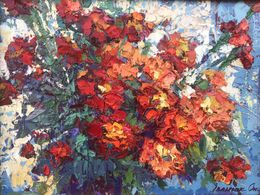 Painting, Mother's flowers, Oksana Ivanyuk