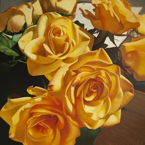 Gemälde, Yellow roses, Valeri Tsvetkov