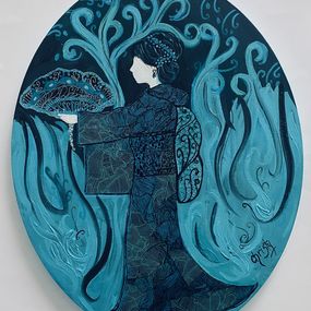 Gemälde, Danse aux femmes bleues, Christy