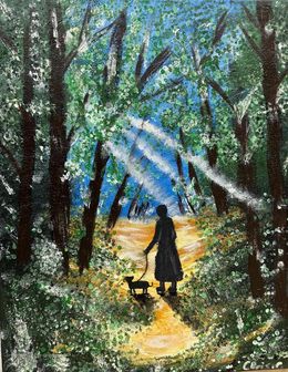 Peinture, Walk in the park, The Art of Chris by Christelle Chamaa