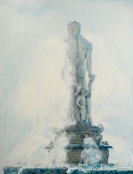 Painting, Fountain Neptuno, Kateryniuk Oleg