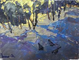 Painting, Frosty evening, Ivanyuk Oleksiy