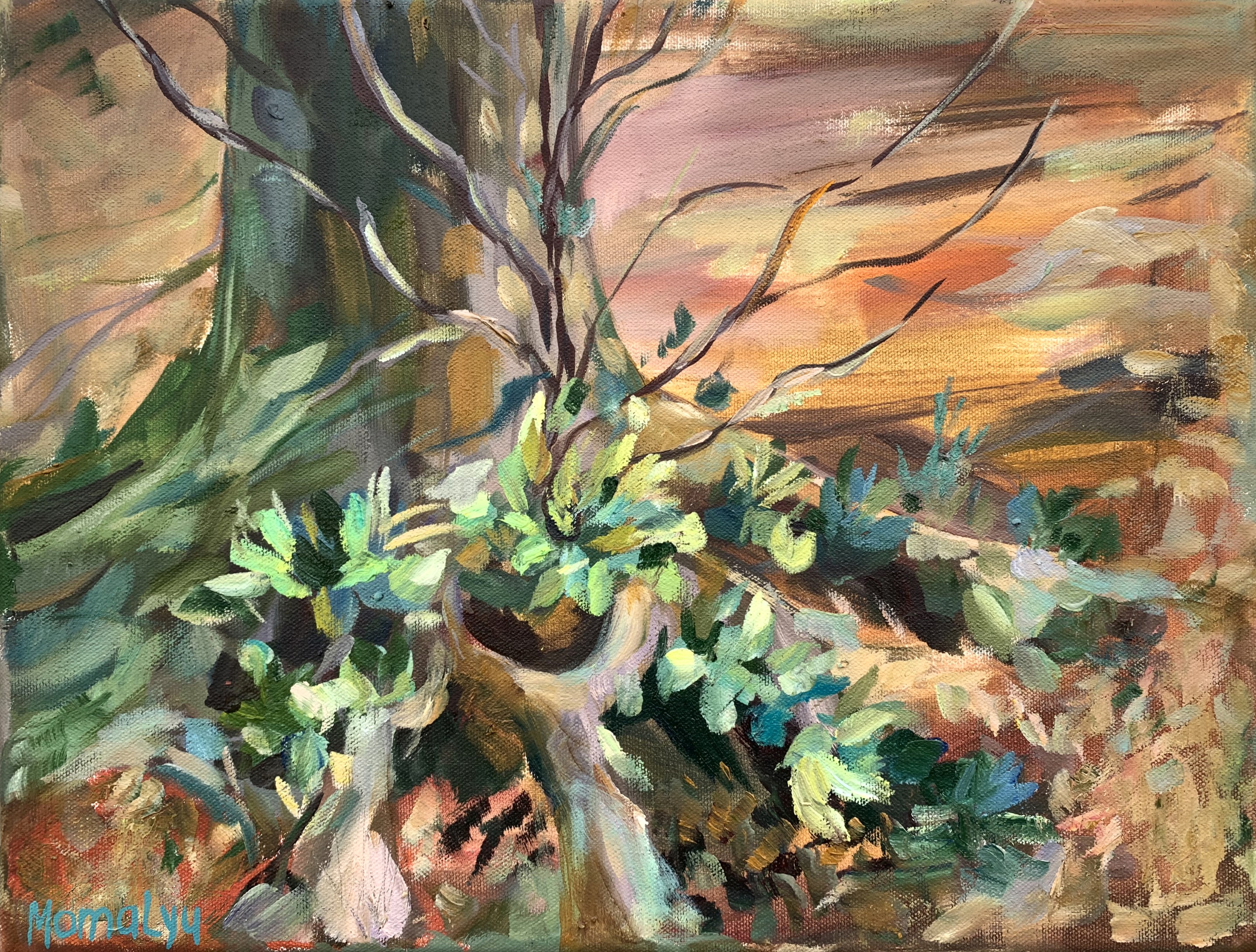 Momalyu Liubov Kriuchkova, In the embrace . Original oil painting of Forest Momalyu Liubov Kriuchkova, In the embrace . Original oil painting of Forest