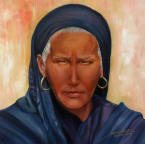 Gemälde, La Nubia. (Serie importancia del YO), Marisa Escudero Cuervas-Mons
