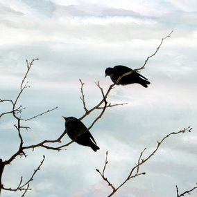 Gemälde, Los pájaros, Marisa Escudero Cuervas-Mons
