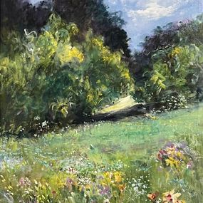 Gemälde, Across the Meadow, Mitra Deldar