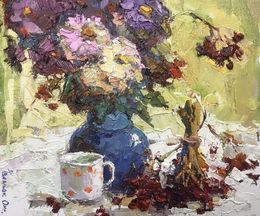 Painting, Viburnum on the Table, Oksana Ivanyuk