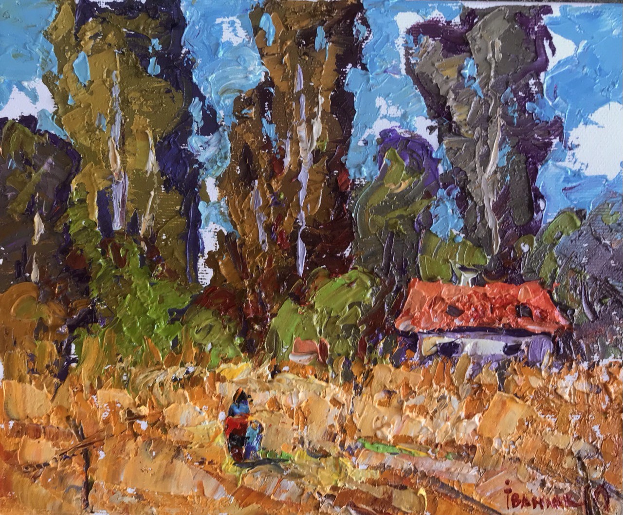 Ivanyuk Oleksiy, Autumn poplars Ivanyuk Oleksiy, Autumn poplars