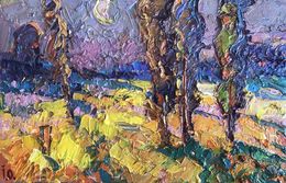 Painting, Young poplars, Ivanyuk Oleksiy