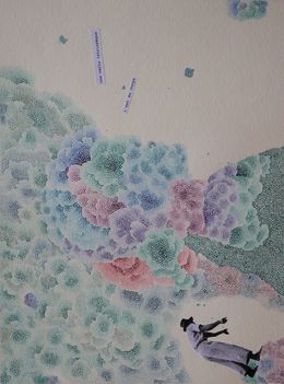 Fine Art Drawings, Lianes 4, Mathilde Neri