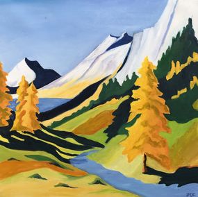Gemälde, Le vallon doré, Odile Pinto-Corbin