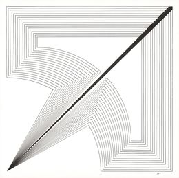 Dessin, Illusion II - Série graphique courbe et traits, Christophe Czerwinski