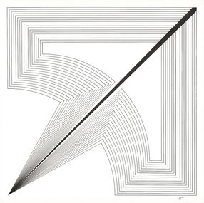Zeichnungen, Illusion II - Série graphique courbe et traits, Christophe Czerwinski