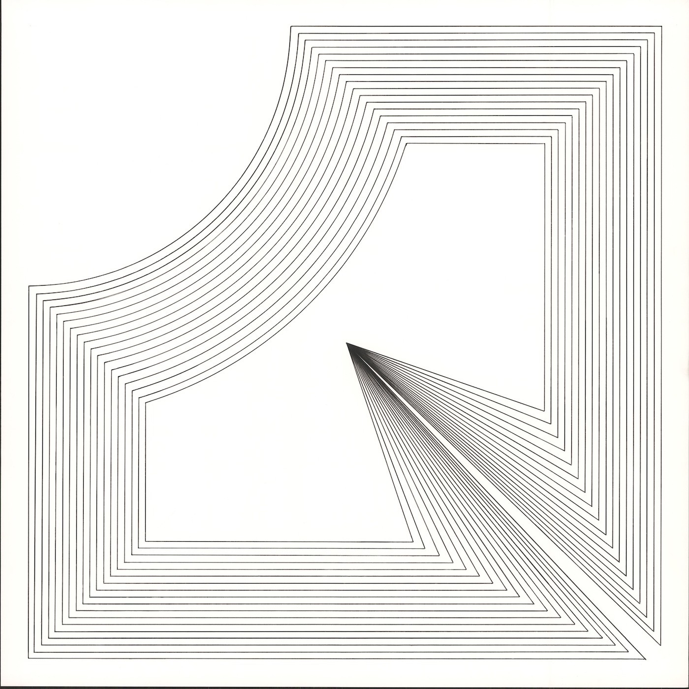 Christophe Czerwinski, Illusion IV - Série graphique courbe et traits Christophe Czerwinski, Illusion IV - Série graphique courbe et traits