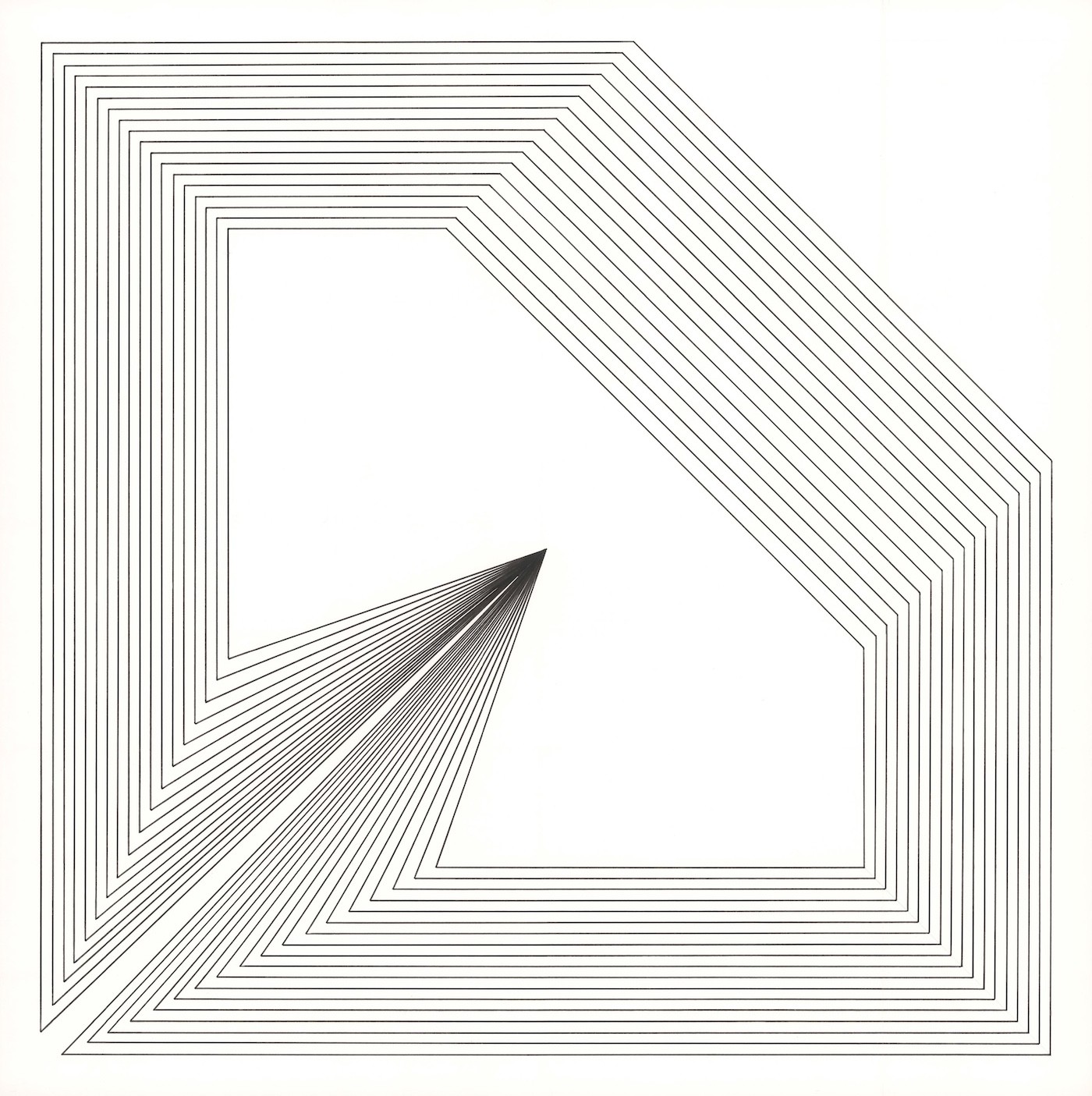Christophe Czerwinski, Illusion I - Série graphique courbe et traits Christophe Czerwinski, Illusion I - Série graphique courbe et traits