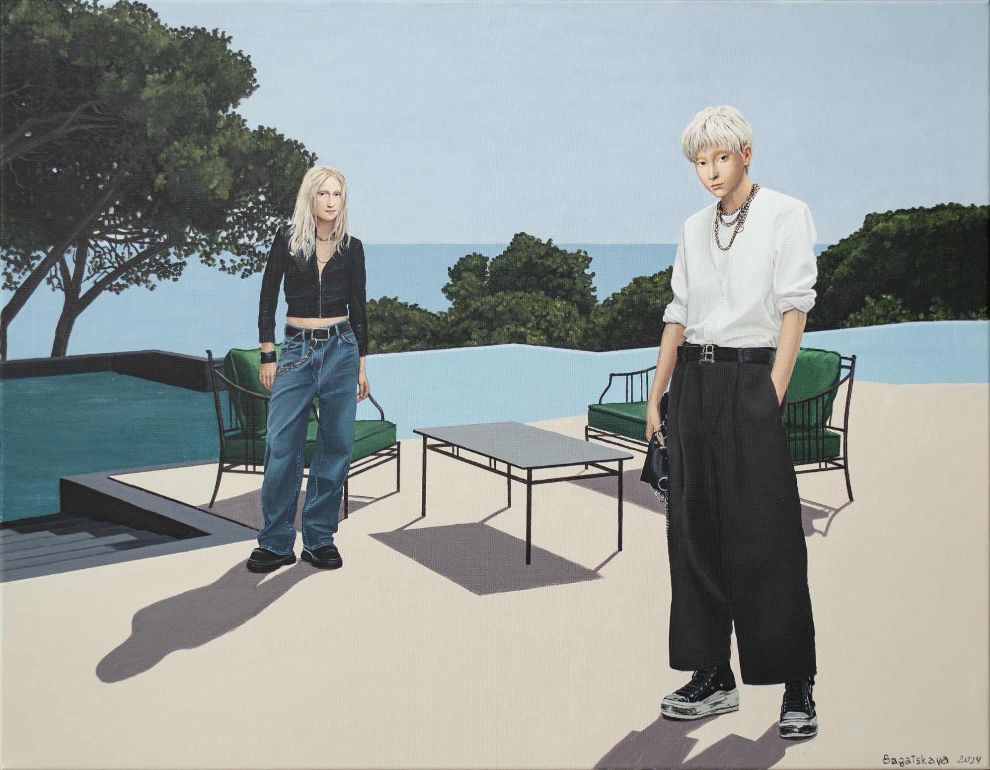 Nataliya Bagatskaya, A Terrace with a View of the Sea Nataliya Bagatskaya, A Terrace with a View of the Sea