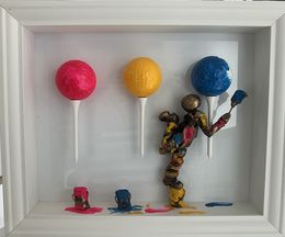Painting, Les balles de golf, Bernard Saint-Maxent