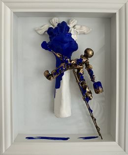 Painting, La girafe bleue, Bernard Saint-Maxent
