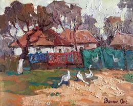Painting, Waiting for guests, Oksana Ivanyuk