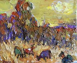 Painting, Golden evening, Ivanyuk Oleksiy