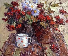 Painting, Red viburnum, Oksana Ivanyuk