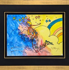 Fine Art Drawings, Cosmic Flyer, Peter Max