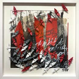 Gemälde, Le temps d’une envolée... (Origami 2024), Olivier Messas