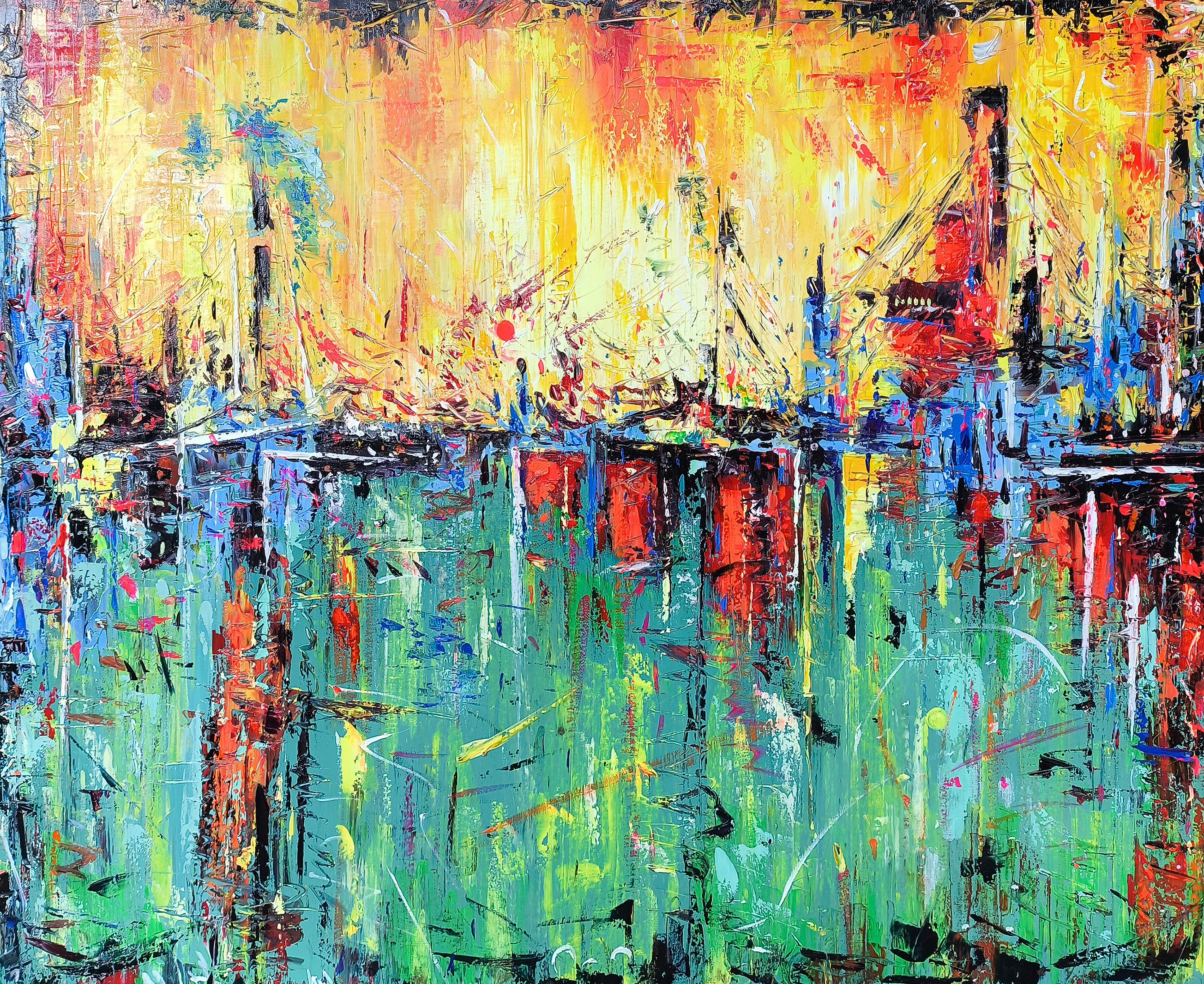 Andranik Harutyunyan, City Lights on Water Andranik Harutyunyan, City Lights on Water
