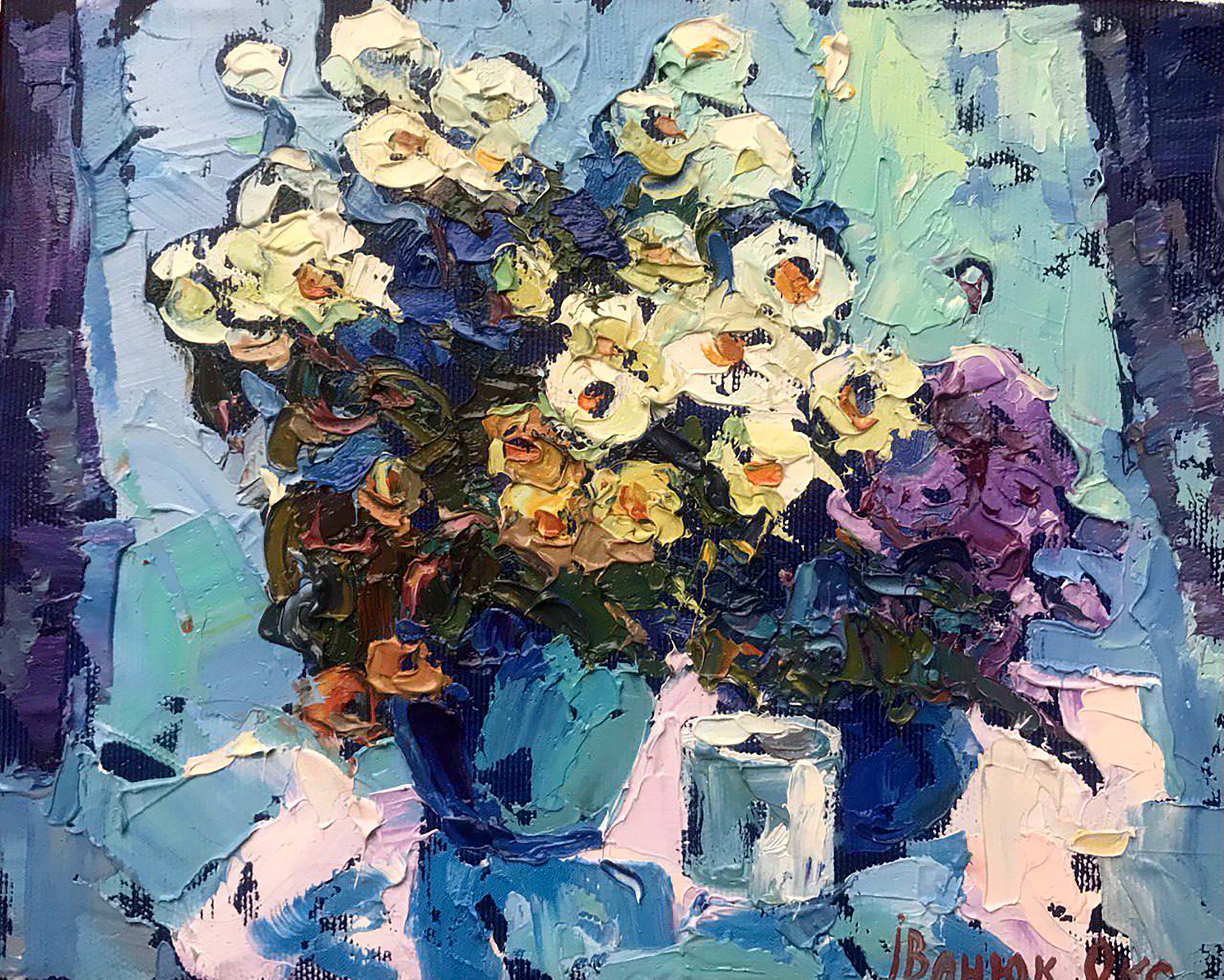 Oksana Ivanyuk, Flowers on the window Oksana Ivanyuk, Flowers on the window