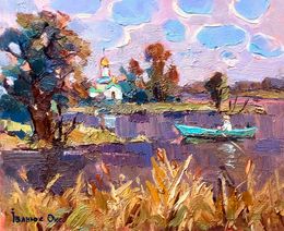 Gemälde, Autumn morning, Oksana Ivanyuk