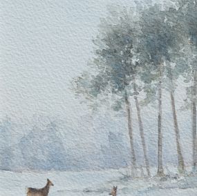 Gemälde, Biches en hiver -, Morgane De Back