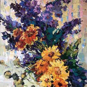 Gemälde, Autumn flowers, Oksana Ivanyuk