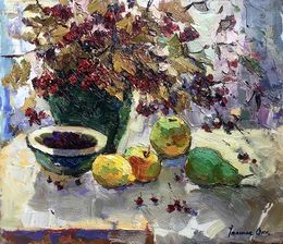 Painting, Red viburnum, Oksana Ivanyuk