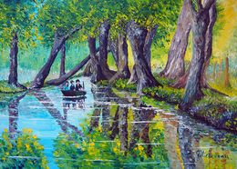 Peinture, Balade dans le marais, Gyslaine Pachet-Micheneau