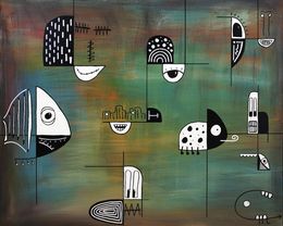 Painting, Touché coulé, Christian Mancini