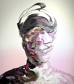 Gemälde, Pink on pink on pink, Aron Kroes