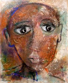 Gemälde, Jeune africain, Chantal Dufour